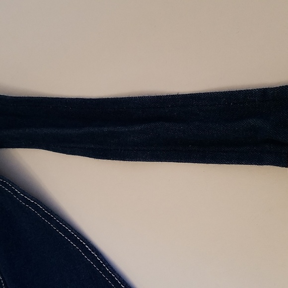 Liberty Men's Overalls Bib Design  Blue Denim Zip Fly Size 48W 30L - Picture 16 of 16